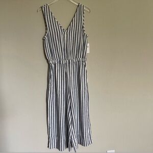 Anthropologie Splendid Blue White Stripe Culotte Jumper s